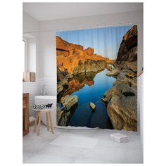 Штора для ванной JoyArty Большой каньон 180х200 (sc-20102) разноцветный