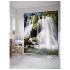 Штора для ванной JoyArty Пушистый водопад 180х200 (sc-14570) разноцветный