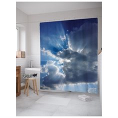 Штора для ванной JoyArty Темные тучи 180х200 (sc-13025) разноцветный