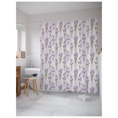 Штора для ванной JoyArty Лесные кусты 180х200 (sc-23522) разноцветный