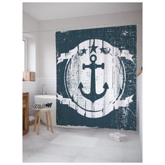 Штора для ванной JoyArty Символы моря 180х200 (sc-15929) разноцветный