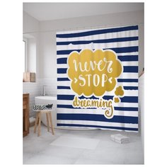 Штора для ванной JoyArty Вечные мечты 180х200 (sc-19174) разноцветный