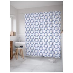 Штора для ванной JoyArty Цветочная реакция 180х200 (sc-29636) разноцветный