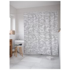 Штора для ванной JoyArty Густые облака 180х200 (sc-21698) разноцветный