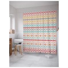 Штора для ванной JoyArty Фигурная загадка 180х200 (sc-26739) разноцветный