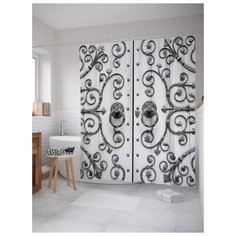 Штора для ванной JoyArty Двери к счастью 180х200 (sc-1748) разноцветный