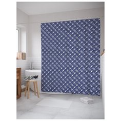 Штора для ванной JoyArty Бескрайние чешуйки 180х200 (sc-30707) разноцветный