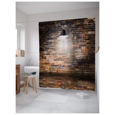 Штора для ванной JoyArty Кирпичная стена 180х200 (sc-21244) разноцветный