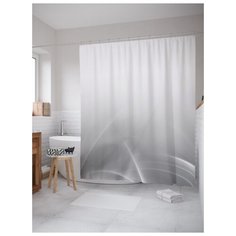 Штора для ванной JoyArty Спокойные волны 180х200 (sc-13583) разноцветный