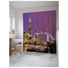 Штора для ванной JoyArty Ночной Лондон 180х200 (sc-14658) разноцветный