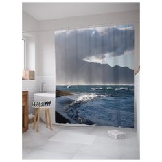 Штора для ванной JoyArty Далекий остров 180х200 (sc-12876) разноцветный