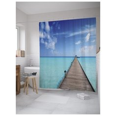 Штора для ванной JoyArty Океанский мостик 180х200 (sc-9174) разноцветный