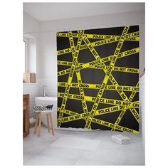 Штора для ванной JoyArty Доступ запрещен 180х200 (sc-156853) разноцветный