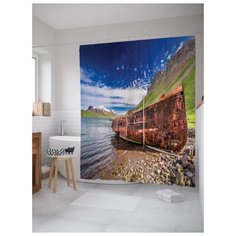 Штора для ванной JoyArty Удивительная находка 180х200 (sc-20555) разноцветный