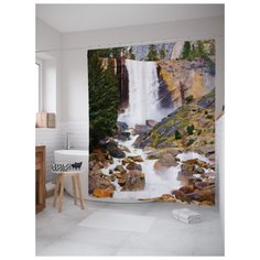 Штора для ванной JoyArty Опасные камни 180х200 (sc-19003) разноцветный