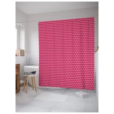 Штора для ванной JoyArty Многообразие сердец 180х200 (sc-210720) разноцветный