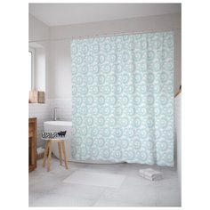 Штора для ванной JoyArty Узорные волны 180х200 (sc-12531) разноцветный