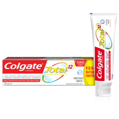 Зубная паста Colgate Total 12 Чистая Мята комплексная антибактериальная, 125 мл