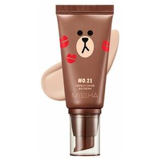 Missha BB крем Perfect Cover LINE FRIENDS Edition, SPF 42, 50 мл, оттенок: 21 light beige