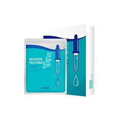 D’RAN тканевая маска Wonder Teatree чайное дерево, 25 г, 10 шт. Dran
