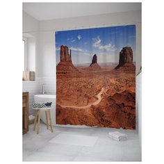 Штора для ванной JoyArty Мальборо Долина монументов 180х200 (sc-10229) разноцветный