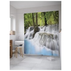 Штора для ванной JoyArty Дымный водопад 180х200 (sc-10143) разноцветный