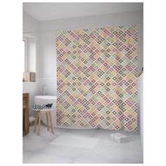 Штора для ванной JoyArty Классические узоры 180х200 (sc-10178) разноцветный
