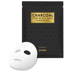 D’RAN Charcoal Pore Black Mask Черная маска с древесным углем для очищения и увлажнения, 20 мл Dran
