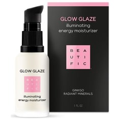 BEAUTIFIC Glow Glaze Illuminating Energy Moisturizer Легкий крем-энергетик для лица против усталости кожи с эффектом сияния, 30 мл