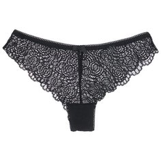 Innamore Трусы Бразильяна Lanciano средней посадки кружевные, размер 2, nero