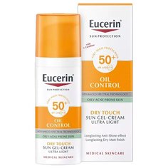 Eucerin гель Sun Protection Oil Control Dry touch для жирной и склонной к акне кожи, SPF 50, 50 мл