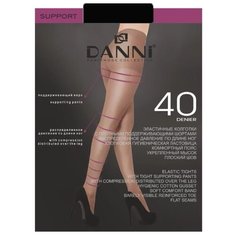 Колготки DANNI Support 40 den, размер 2, черный