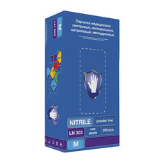Перчатки Safe&Care LN 303 нитриловые фиолетовые M 200 шт