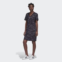 Платье Allover Print adidas Originals