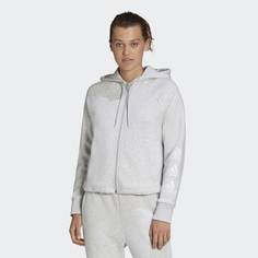 Флисовая толстовка Stacked Logo adidas Athletics