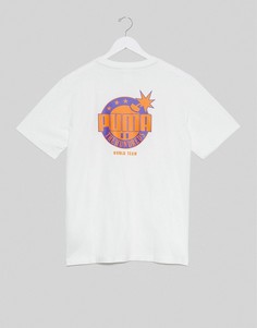 Белая футболка с принтом на спине Puma x The Hundreds-Белый