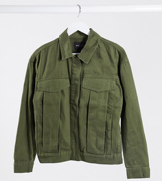 Куртка цвета хаки с карманами Brave Soul Tall-Зеленый