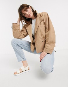 Светло-бежевая короткая куртка In Wear-Бежевый