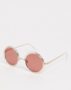 Круглые солнцезащитные очки Pilgrim-Розовый
