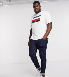 Белая футболка с логотипом Tommy Hilfiger Big & Tall-Белый