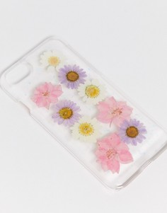 Чехол для iPhone 6/7/8 с отделкой цветами Monki-Розовый