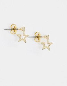 Позолоченные серьги-гвоздики Saint Lola-Золотой