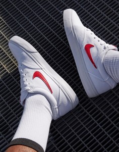 Белые парусиновые кроссовки Nike SB Charge-Белый