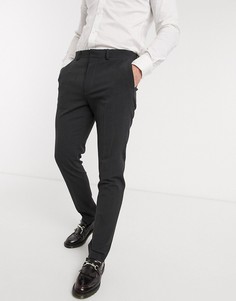 Темно-серые эластичные брюки ASOS DESIGN wedding-Серый