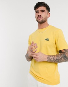 Желтая футболка из хлопка пима с логотипом Lacoste-Желтый