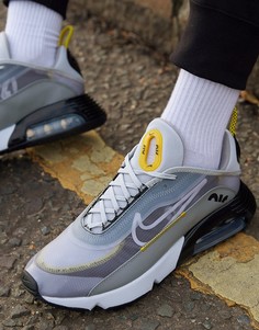Серые/белые кроссовки Nike Air Max 2090-Серый