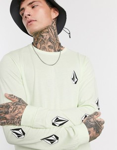 Лаймовый лонгслив Volcom-Зеленый