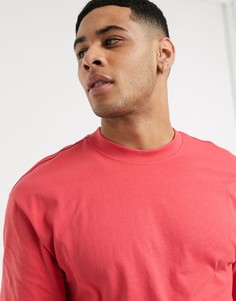 Коралловая oversized-футболка Only & Sons-Розовый