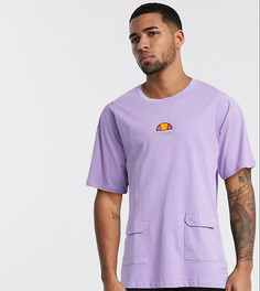 Лавандовая oversized-футболка с карманами в стиле милитари ellesse эксклюзивно для ASOS-Фиолетовый