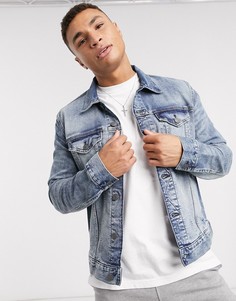 Выбеленная джинсовая куртка American Eagle-Синий